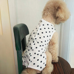 Soft breathable fabric of Kukaster Pet recovery suit for comfort