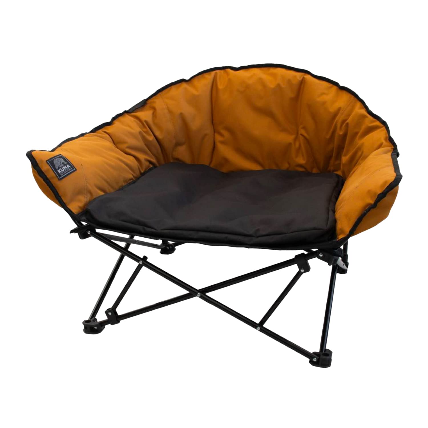 Kuma Lazy Bear Dog Bed with carry bag for easy camping setup