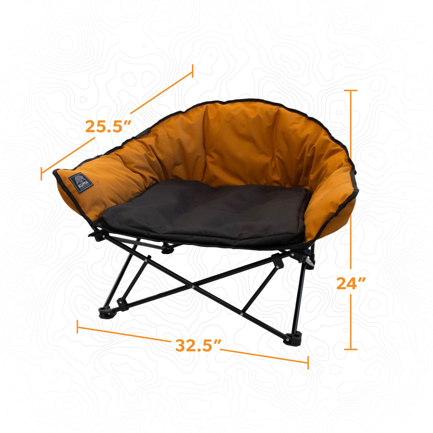 Kuma Lazy Bear Dog Bed ultra-soft padding for cozy outdoor rests