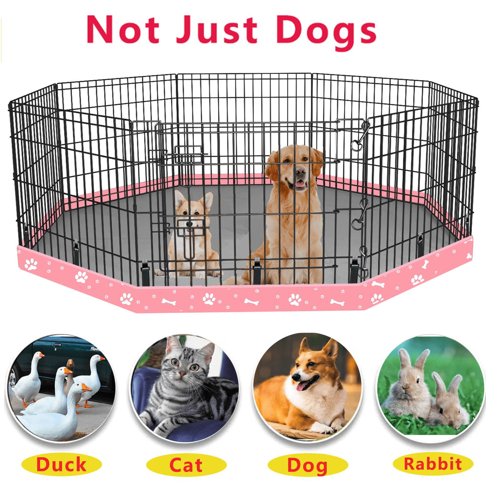 KUMOUARTS bottom pad pink suitable for dog crates and outdoor tents.