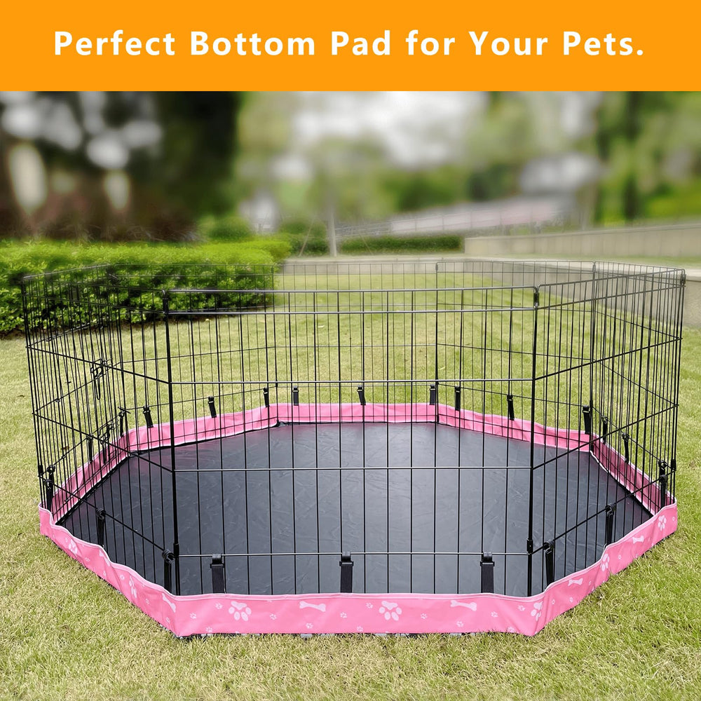 KUMOUARTS bottom pad pink durable material protects floors and spills.