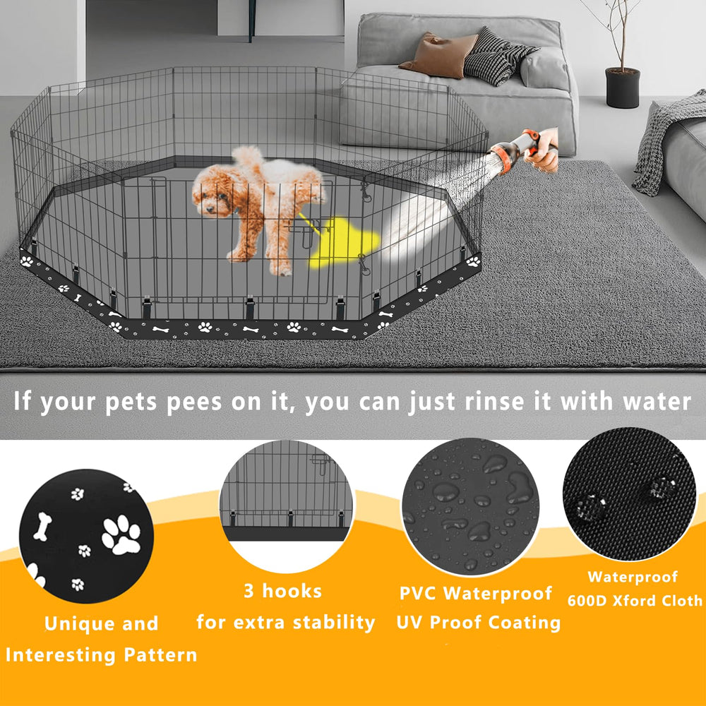 KUMOUARTS dog crate pad easy-clean surface supports quick cleanup