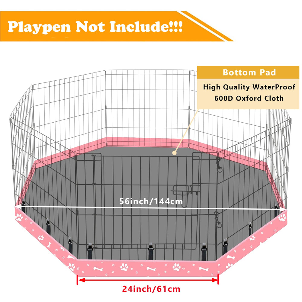 KUMOUARTS oxford waterproof bottom pad pink protects indoor and outdoor spaces.