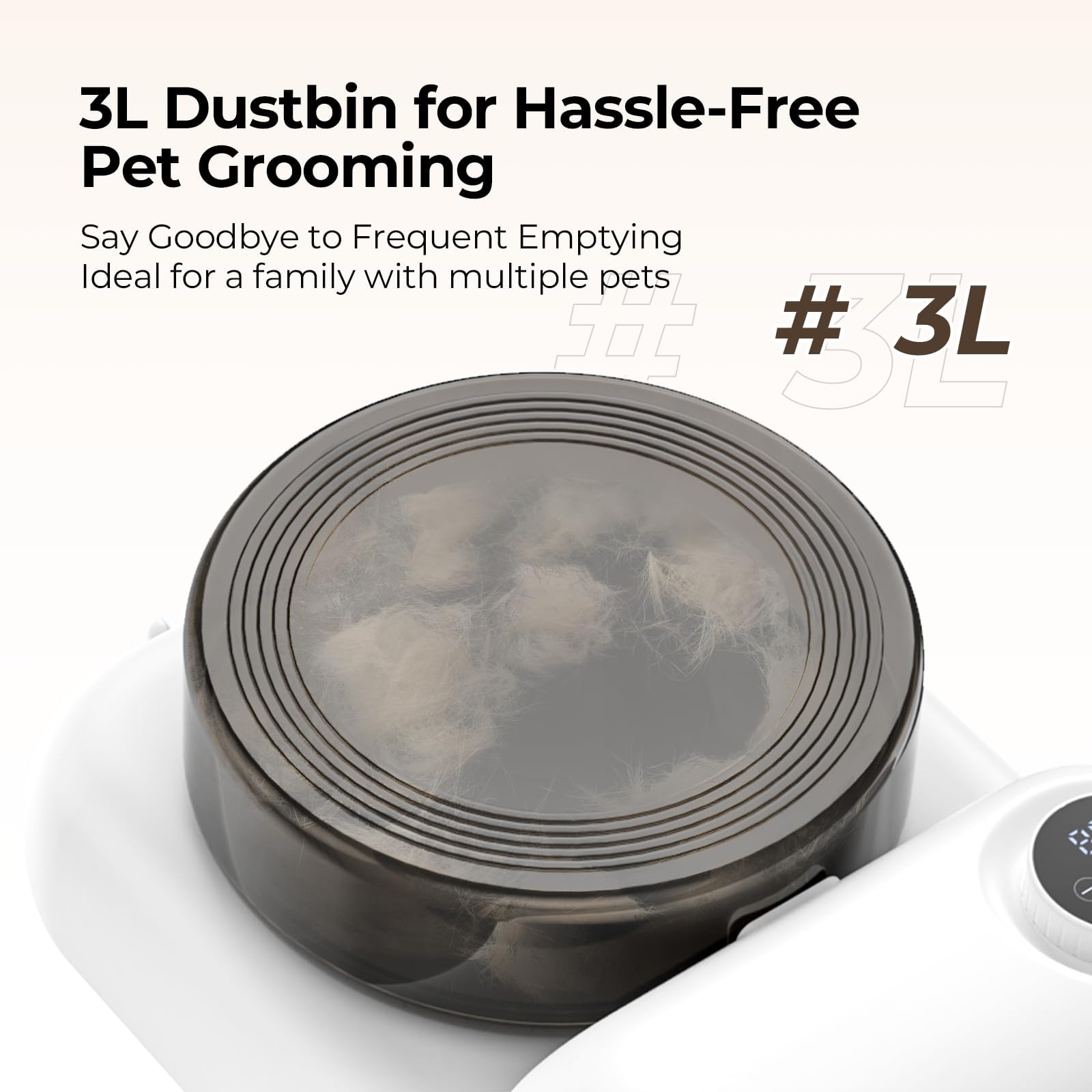 KungFuPet dog grooming vacuum-dryer clipper-grooming-kit illustrates comprehensive grooming at home.