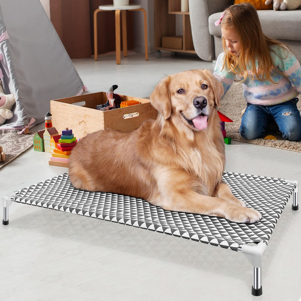Kuntrust X-Large dog bed outdoors ready for camping or picnics