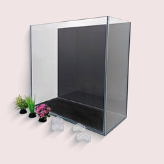 KUNVAMUL slim-depth design side view enables narrow spaces like shelves or desktops.