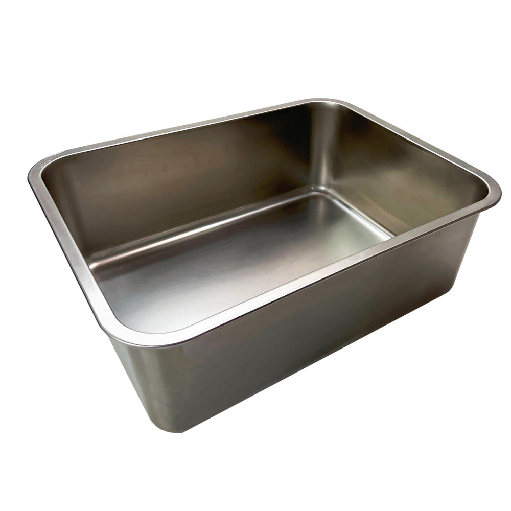 KUNWU stainless steel litter box rounded edges ensure safe handling