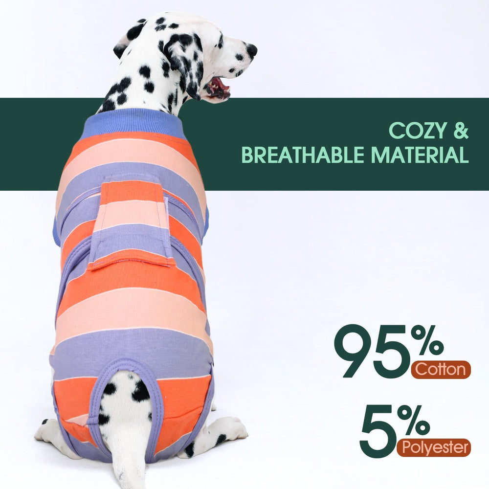 Kuoser black recovery suit offers discreet comfort for active dogs.