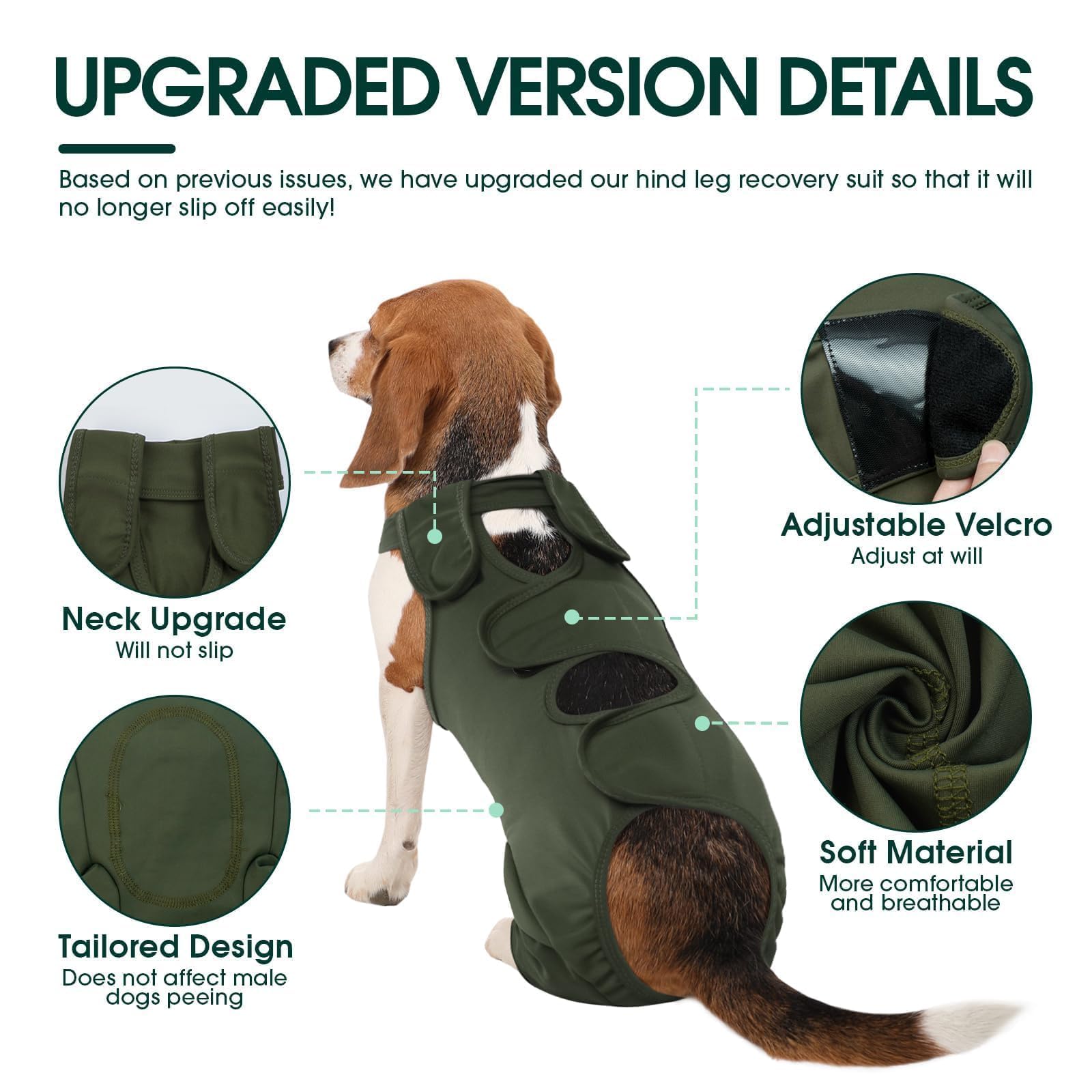 Kuoser cone-alternative protection side view reduces licking during recovery.
