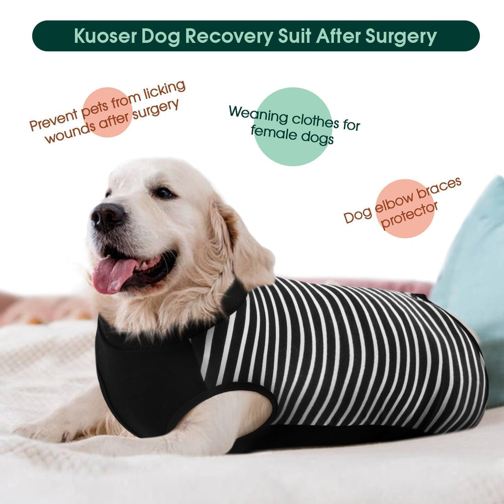 Kuoser cone-alternative recovery sleeve replaces the cone while keeping wounds protected.