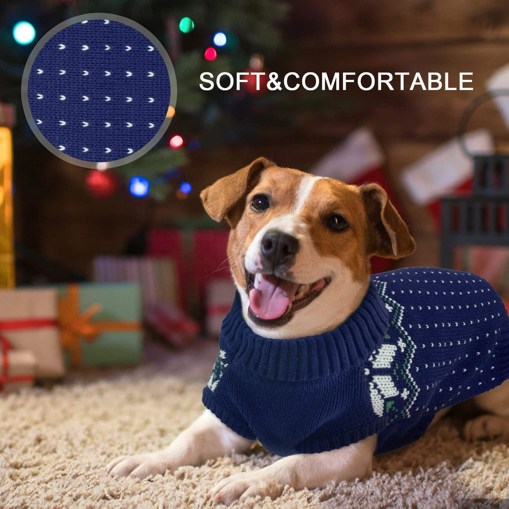 Kuoser dog christmas sweater size range supports small to large breeds.