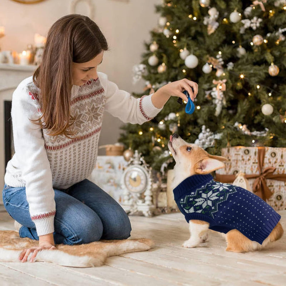 Kuoser dog christmas sweater wash-care guidance ensures easy maintenance.