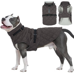 Kuoser dog coat with built-in harness ready for safer, two-in-one walks.