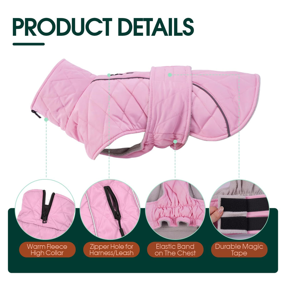 Kuoser fleece collar provides extra warmth around the neck.