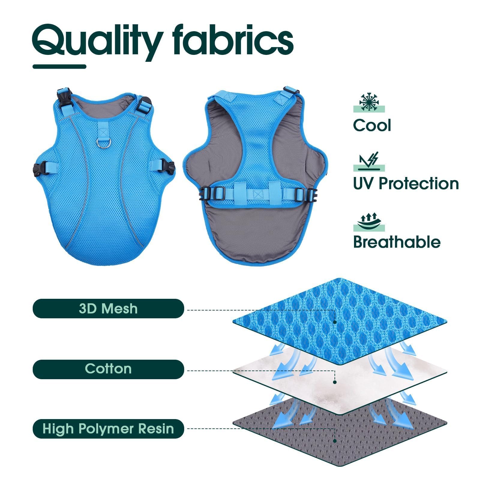 Kuoser cooling vest after soaking, ready to wear for cooling relief.