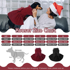 Kuoser dog dress medium fit close-up highlights measurements