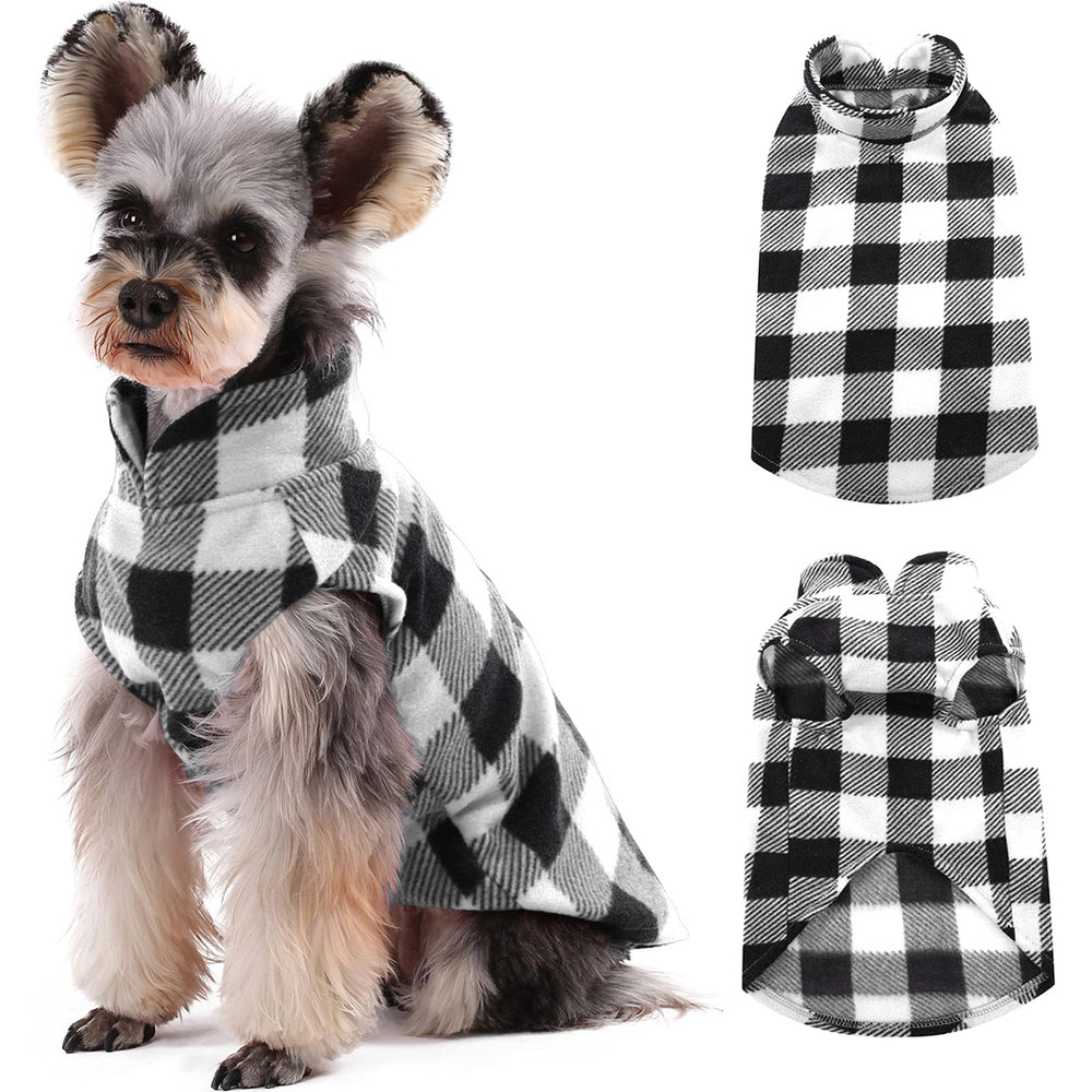 Kuoser dog fleece vest front view delivers cozy warmth for chilly days