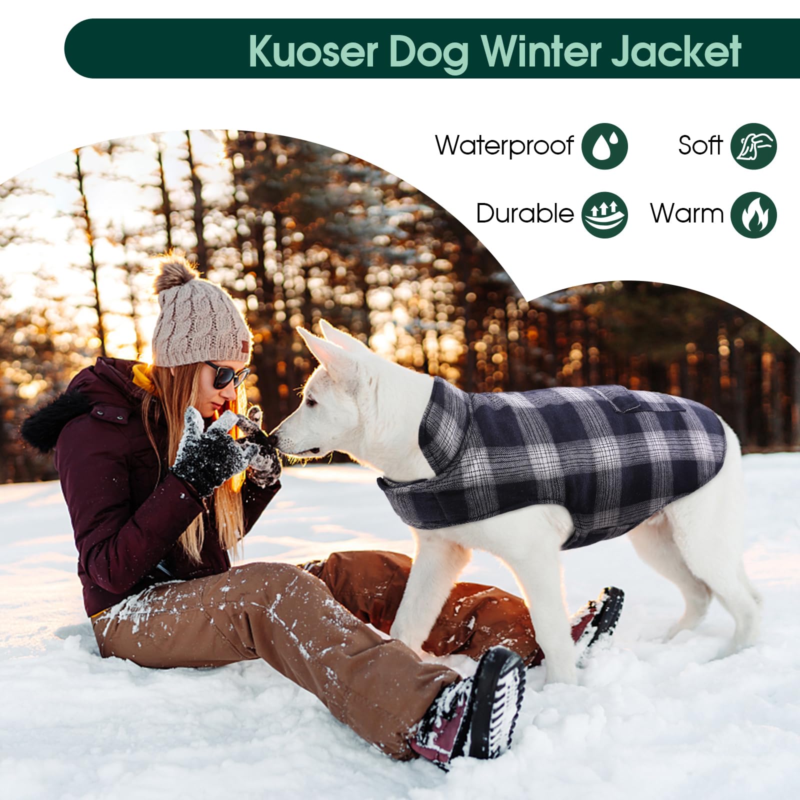 Kuoser leash hole at the back enables secure walking.