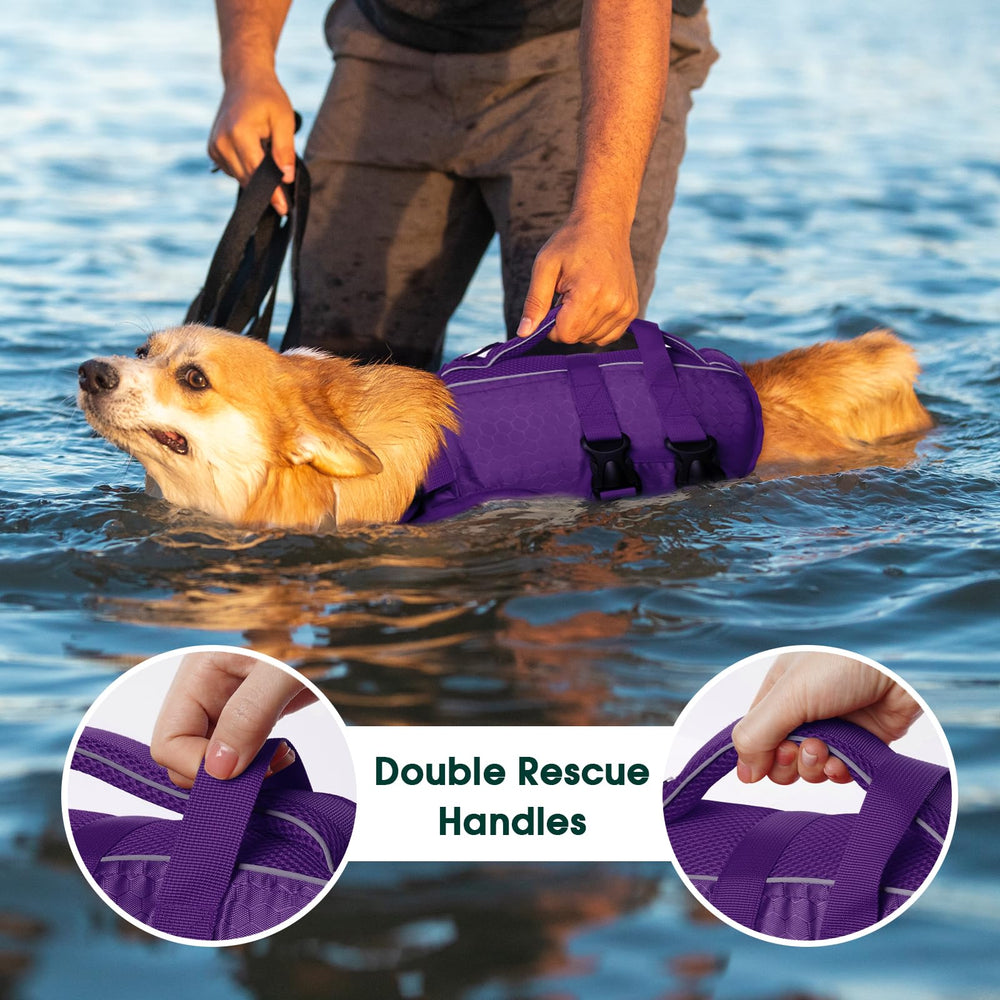 Kuoser dog life jacket lightweight fabric keeps wear comfortable during outings