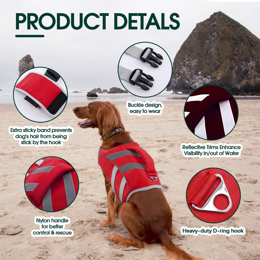 Kuoser ripstop-fabric life vest resists wear while providing buoyant support in water