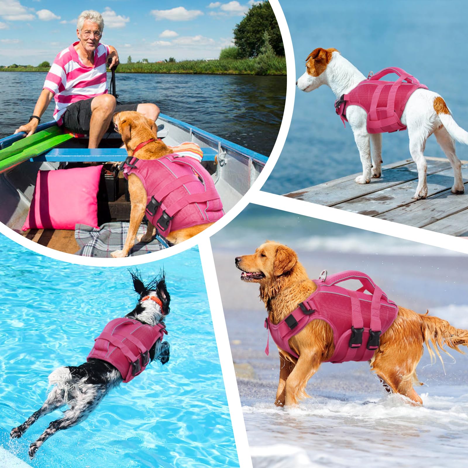 Kuoser safety vest with bright colors and reflective strips for visibility