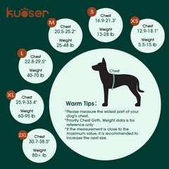 Kuoser dog life jacket side buckles highlight secure adjustable closure for easy on off.
