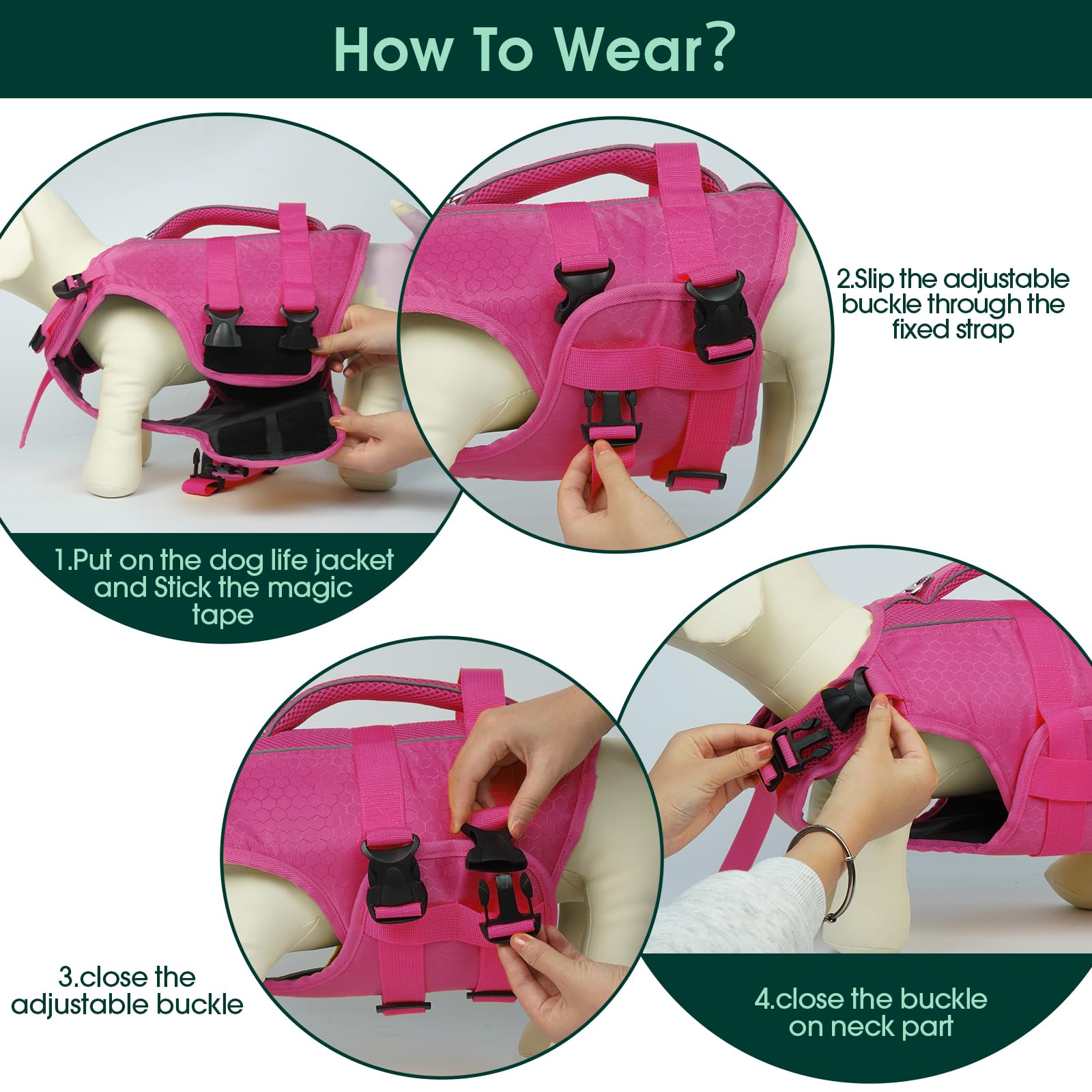 Kuoser size guide helps find the right fit for small to large dogs