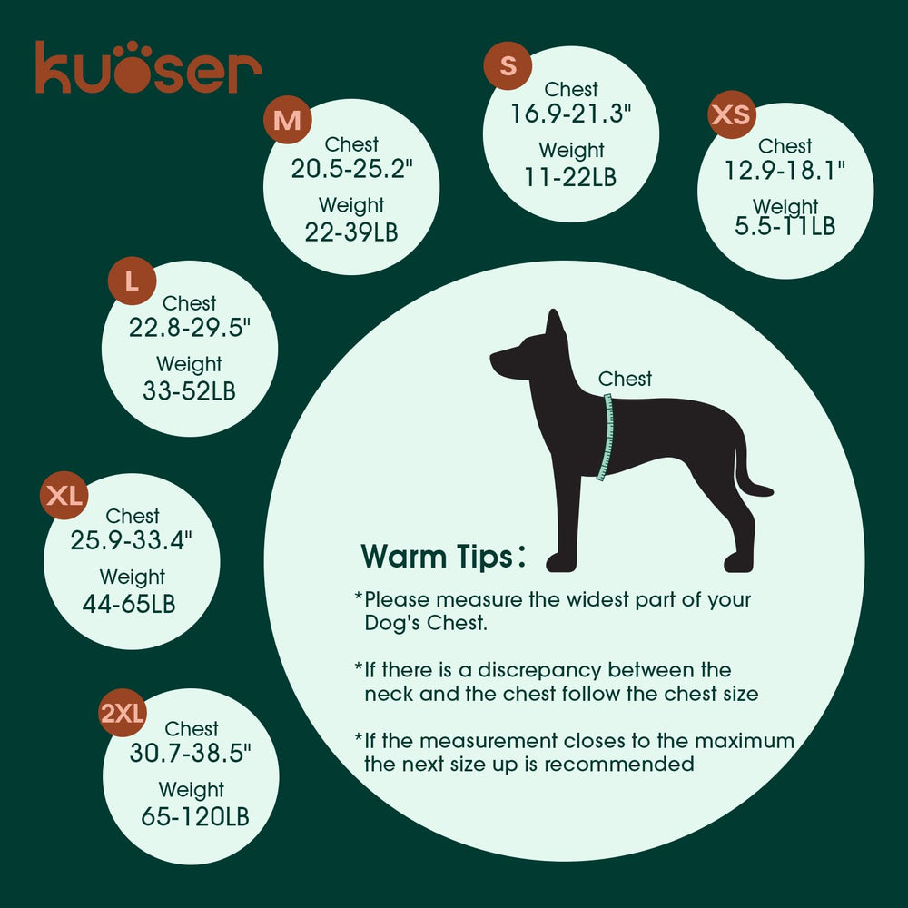 Kuoser dog life jacket with top-handle rescue design for lifting safely near docks.