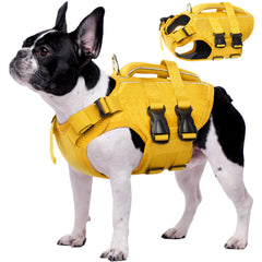 Kuoser dog lifejacket flotation-foam-detail shows buoyant support for swimming.