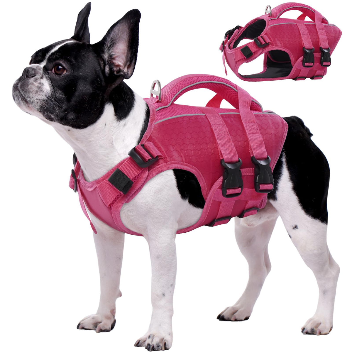 Kuoser dog lifejacket high flotation jacket ensuring buoyancy during swimming