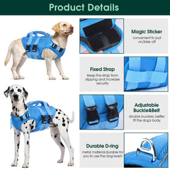 Kuoser dog life jacket rescue handle for quick lift out of water.