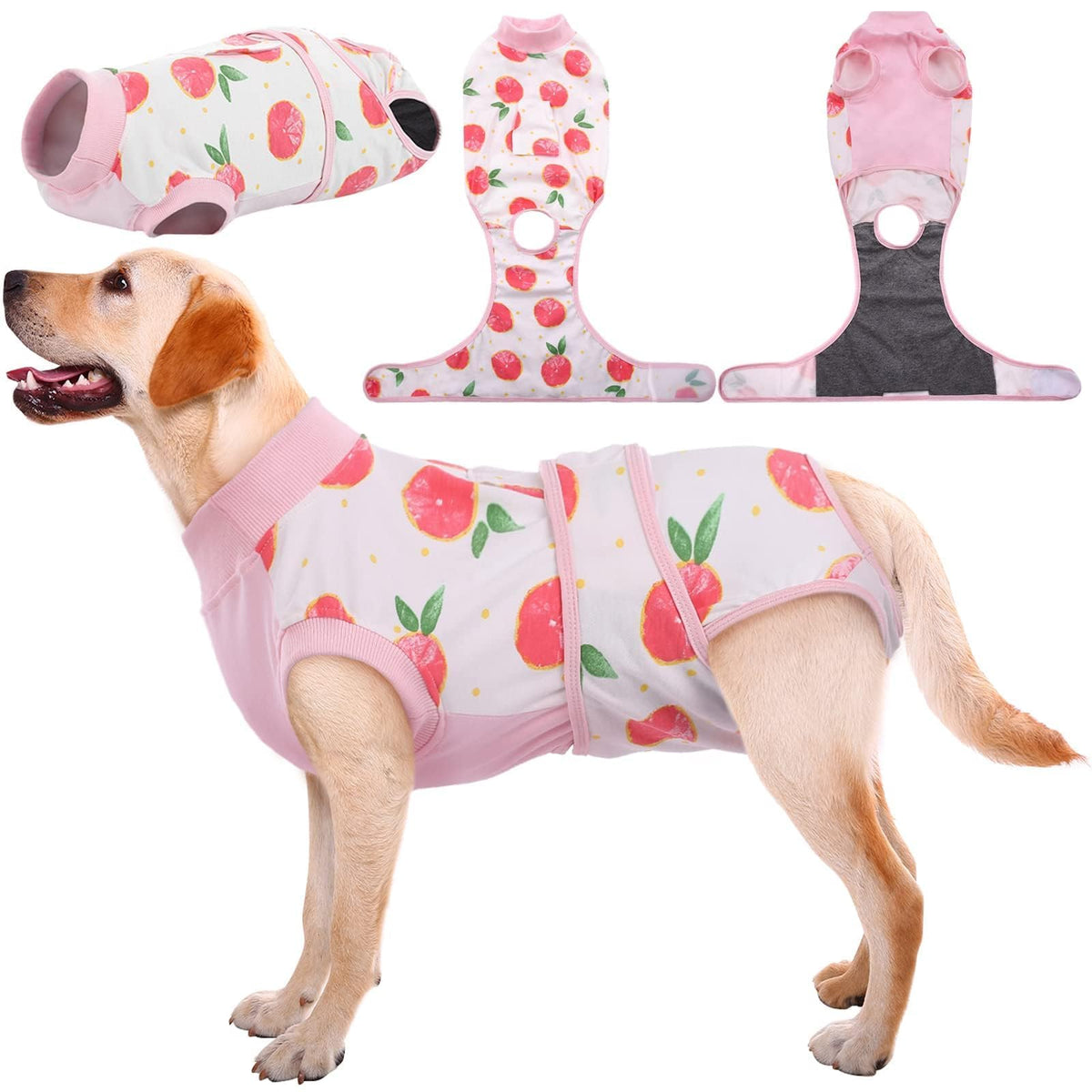 Kuoser dog onesie with breathable surgery fabric supports post-op comfort.