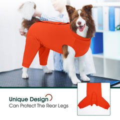 Kuoser long-sleeve protection on legs supports joints and vulnerable skin.