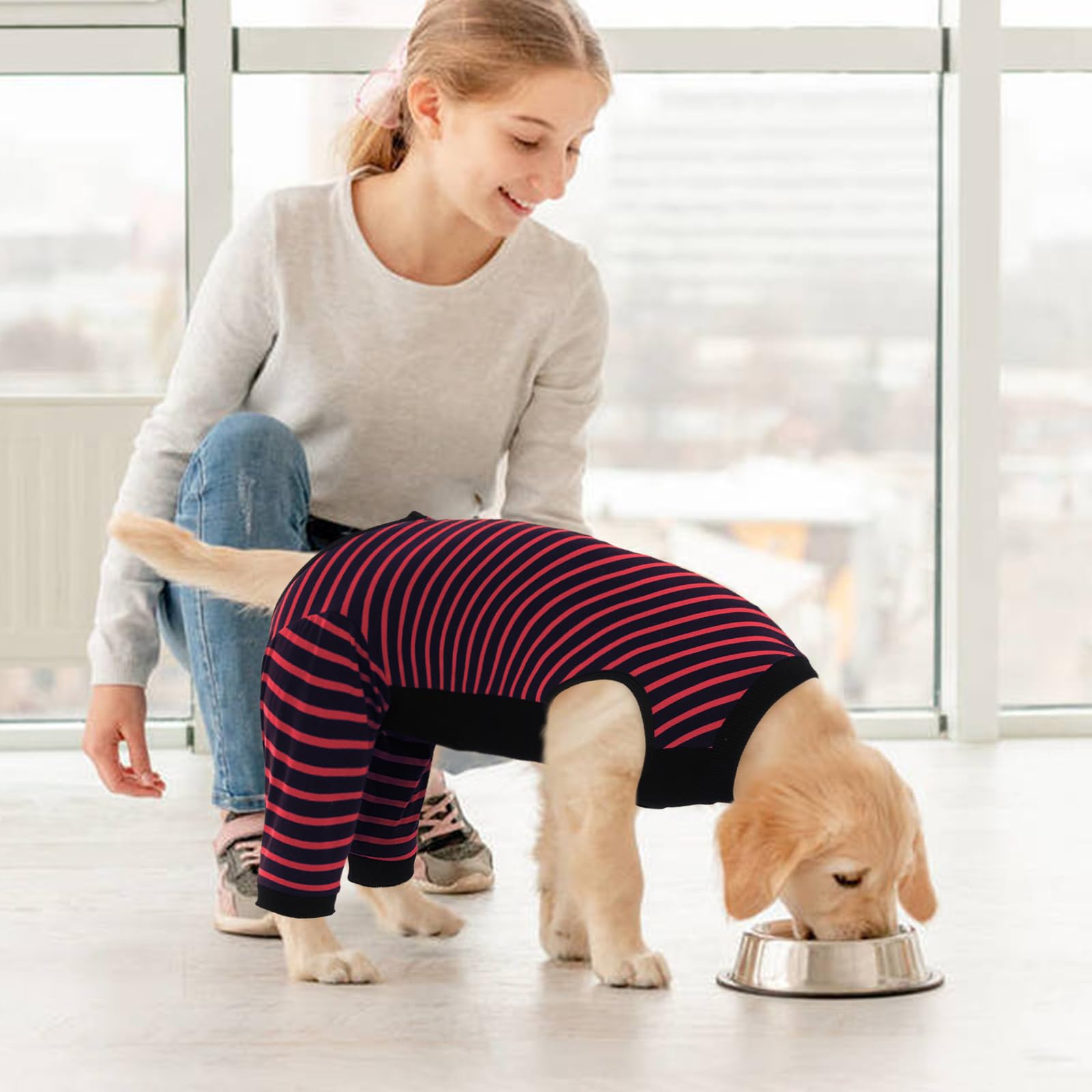 Kuoser cone-alternative design prevents licking without restricting movement
