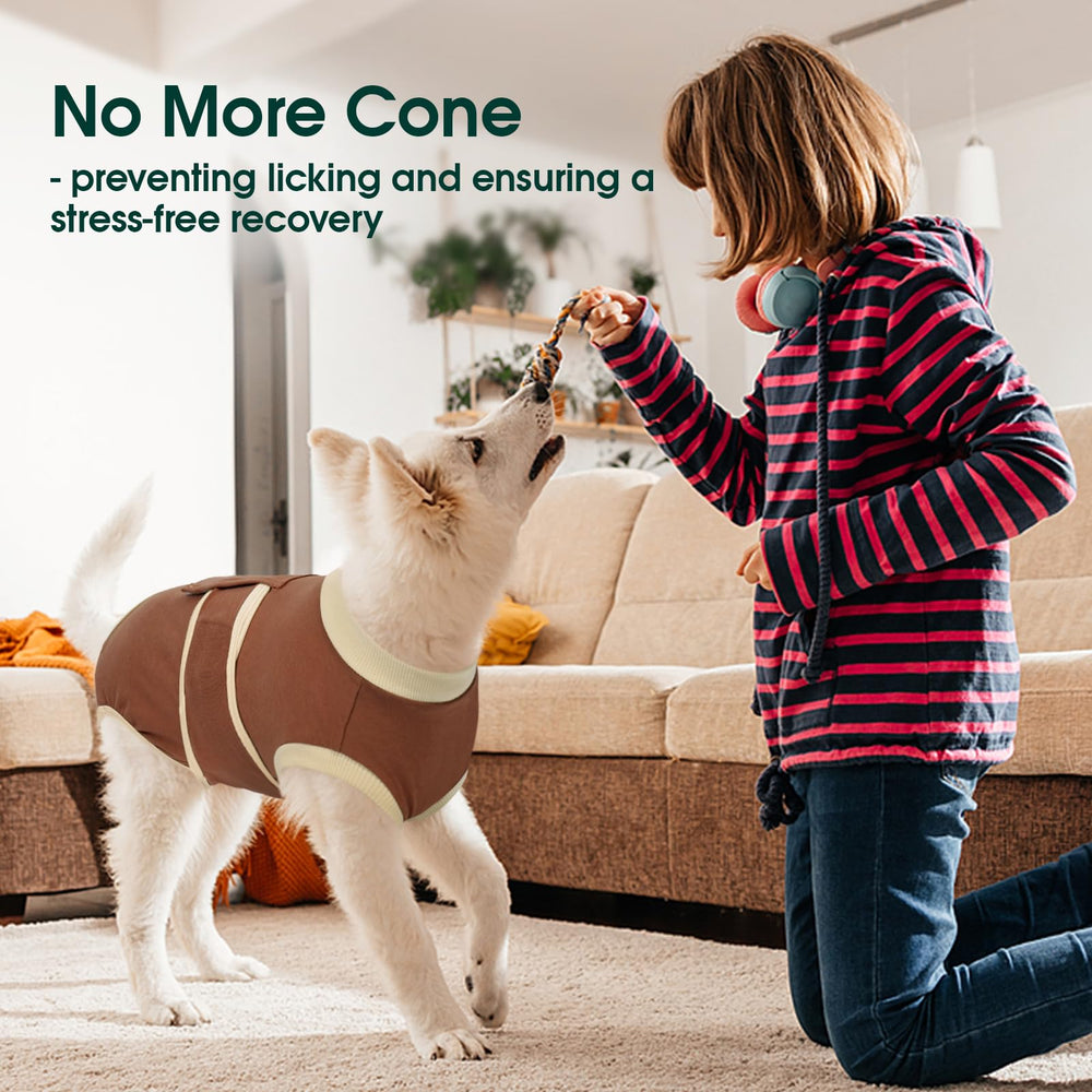 Kuoser dog recovery suit dirt shield keeps fur tidy and clean