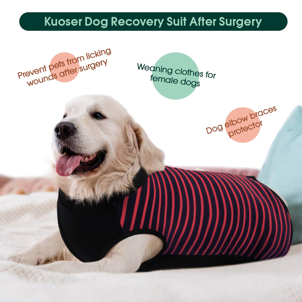 Kuoser recovery suit cone alternative for post-surgery comfort and quiet recovery