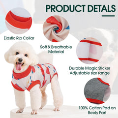 Kuoser dog recovery suit with potty opening supports convenient bathroom breaks for male dogs
