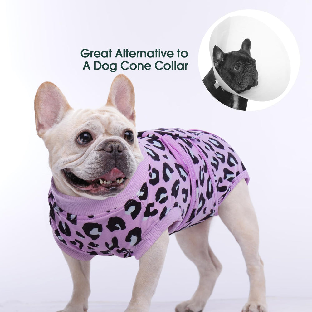 Wound protection feature of Kuoser recovery suit supports healing without licking.