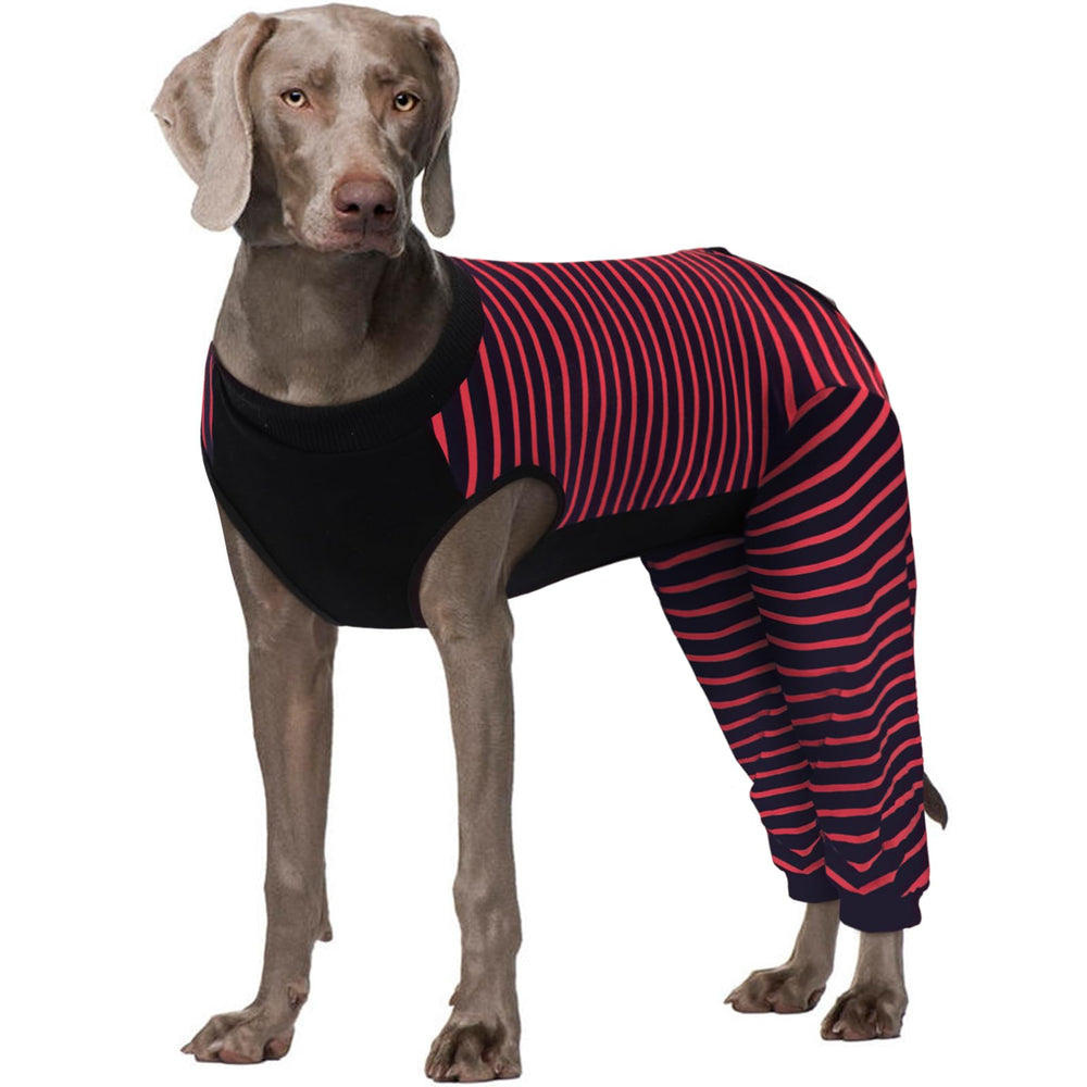 Kuoser dog recovery suit rear leg sleeve prevents licking while maintaining mobility