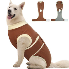 Kuoser dog recovery suit soft fabric close-up highlighting breathable post-surgery comfort