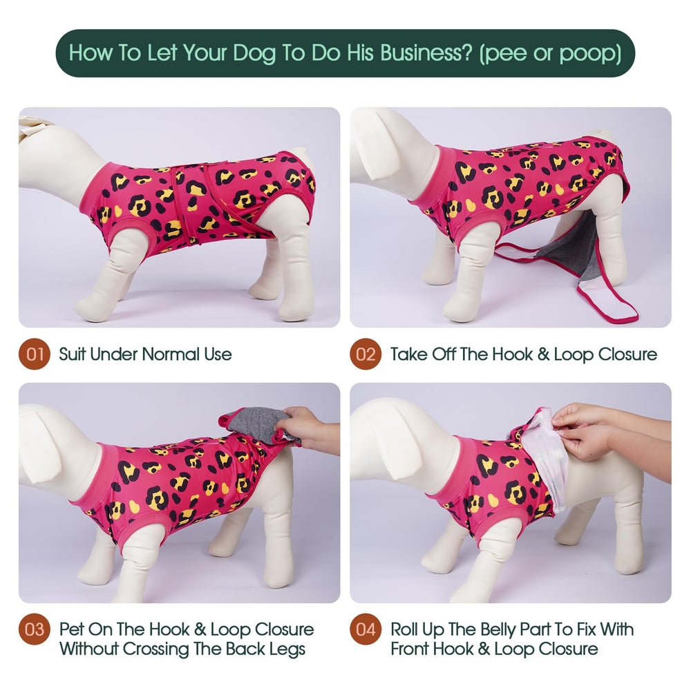 Kuoser dog recovery suit spay-neuter use offers protective coverage with comfortable wear