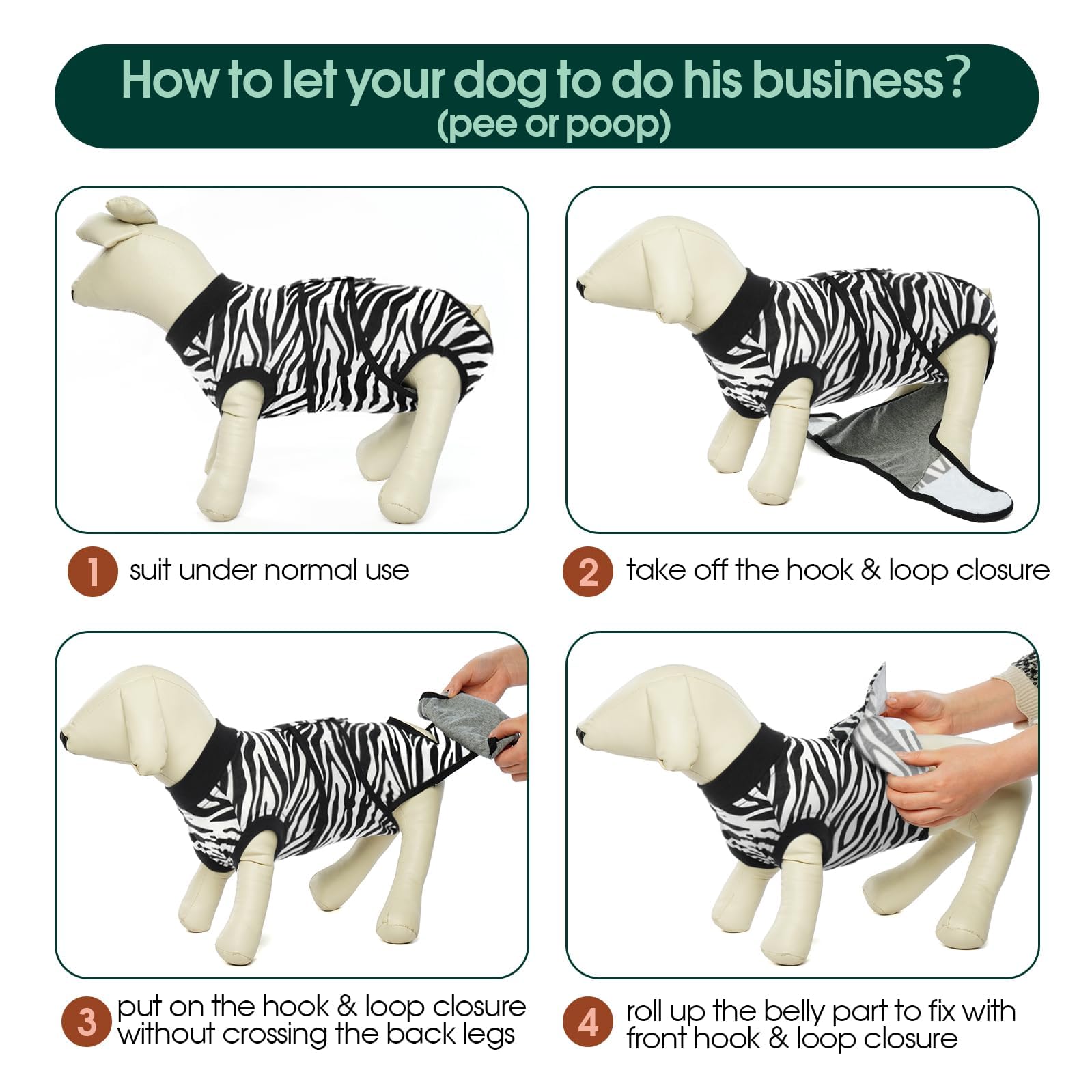 Kuoser dog recovery suit spay neuter wound protection supports calm post-op recovery