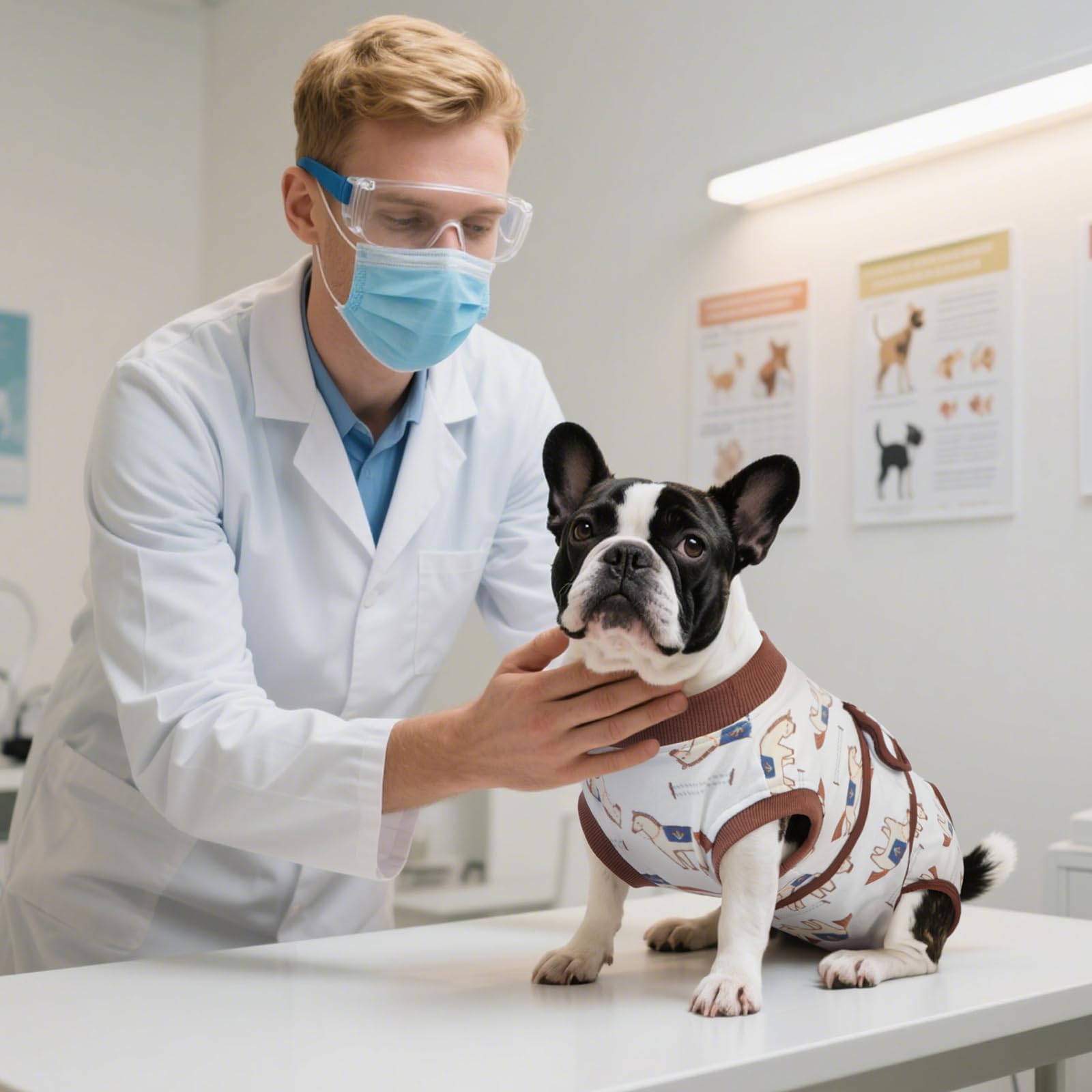 Kuoser dog recovery suit wash-and-dry fabric ensures quick hygiene