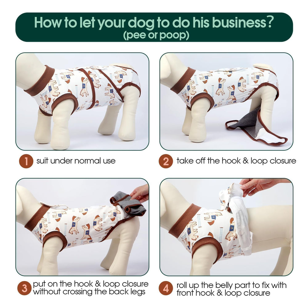 Kuoser dog recovery suit wound protection helps limit licking and nibbling