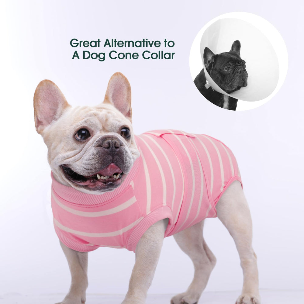 Kuoser dog surgery recovery suit roll-up design eases bathroom breaks during recovery