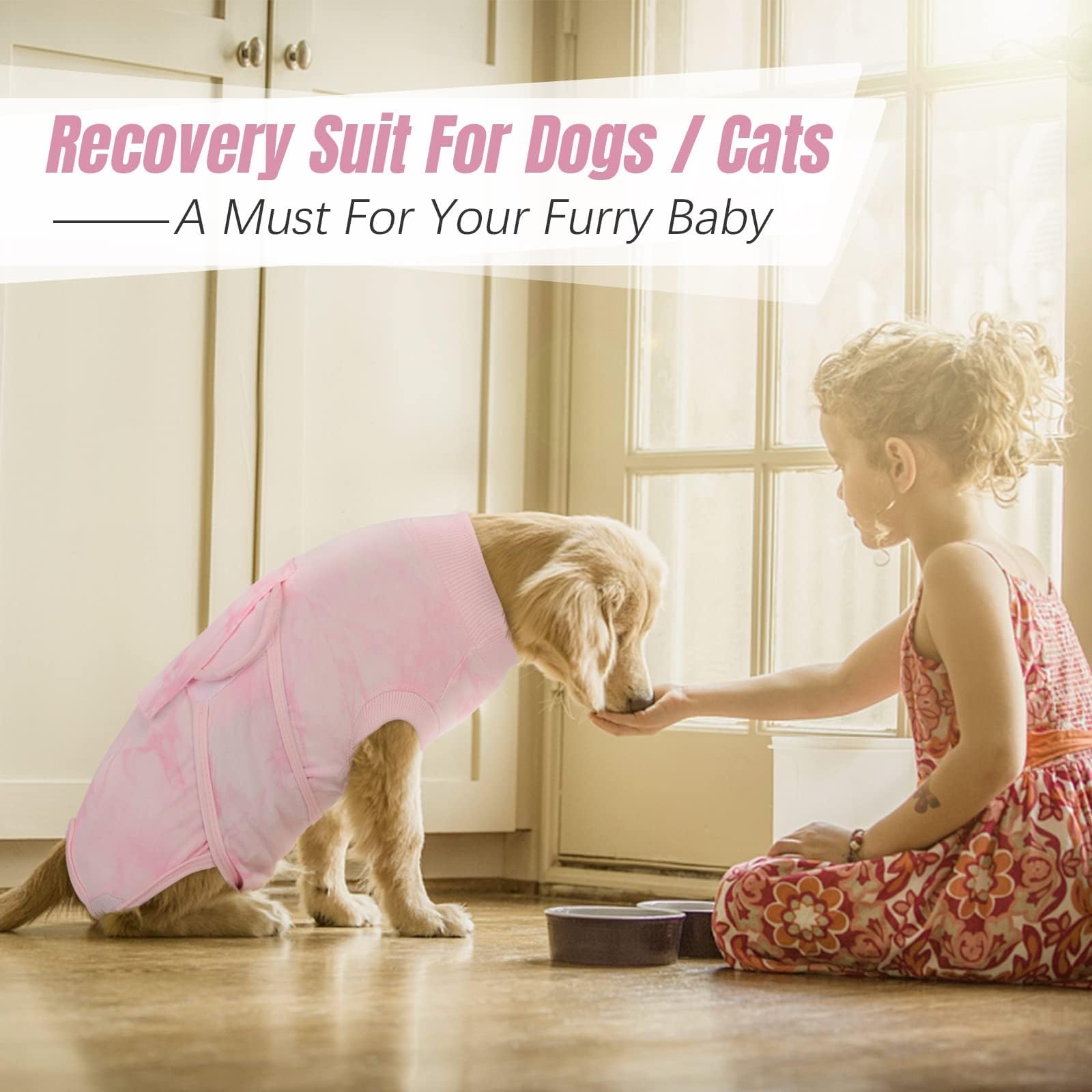 Kuoser dog surgery recovery suit size chart helps choose the right fit