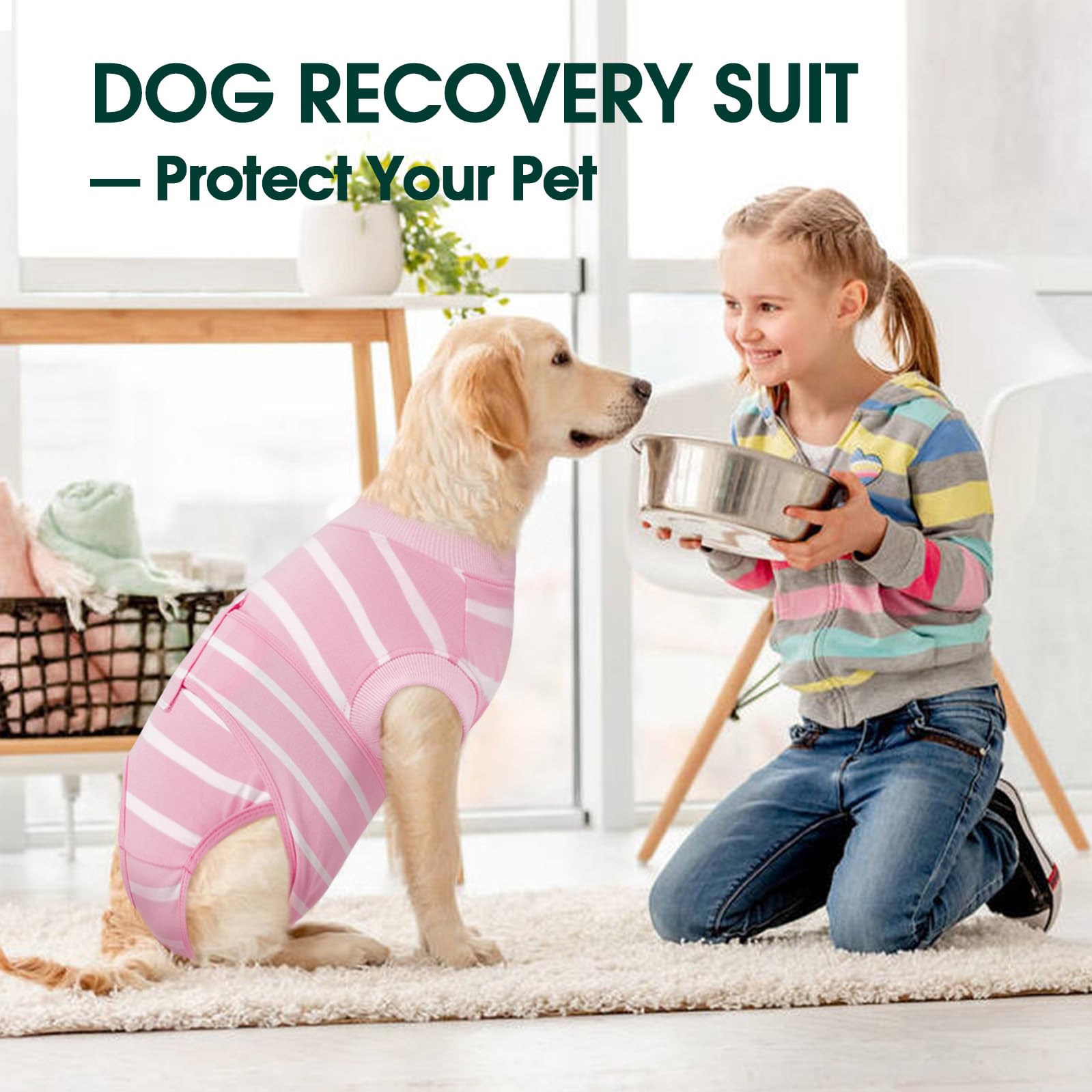 Kuoser dog surgery recovery suit soft breathable fabric increases comfort