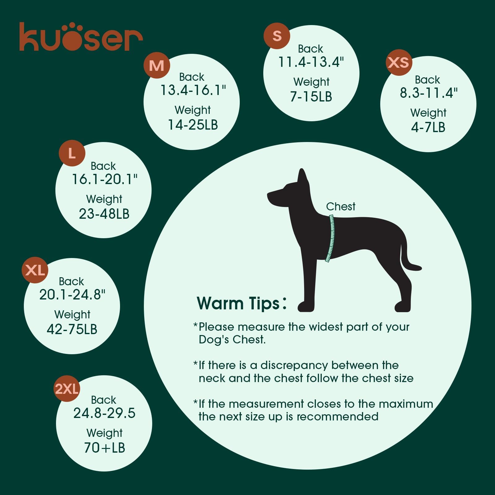 Kuoser dog surgery suit back view showing full-body coverage while allowing mobility
