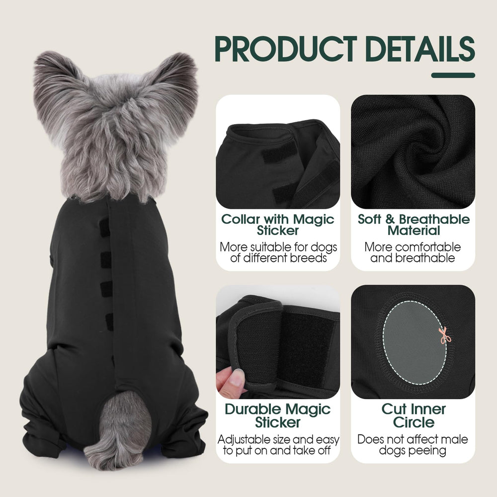 Kuoser dog surgery suit e-collar alternative for easy recovery and movement