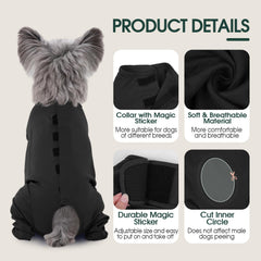 Kuoser dog surgery suit e-collar alternative for easy recovery and movement